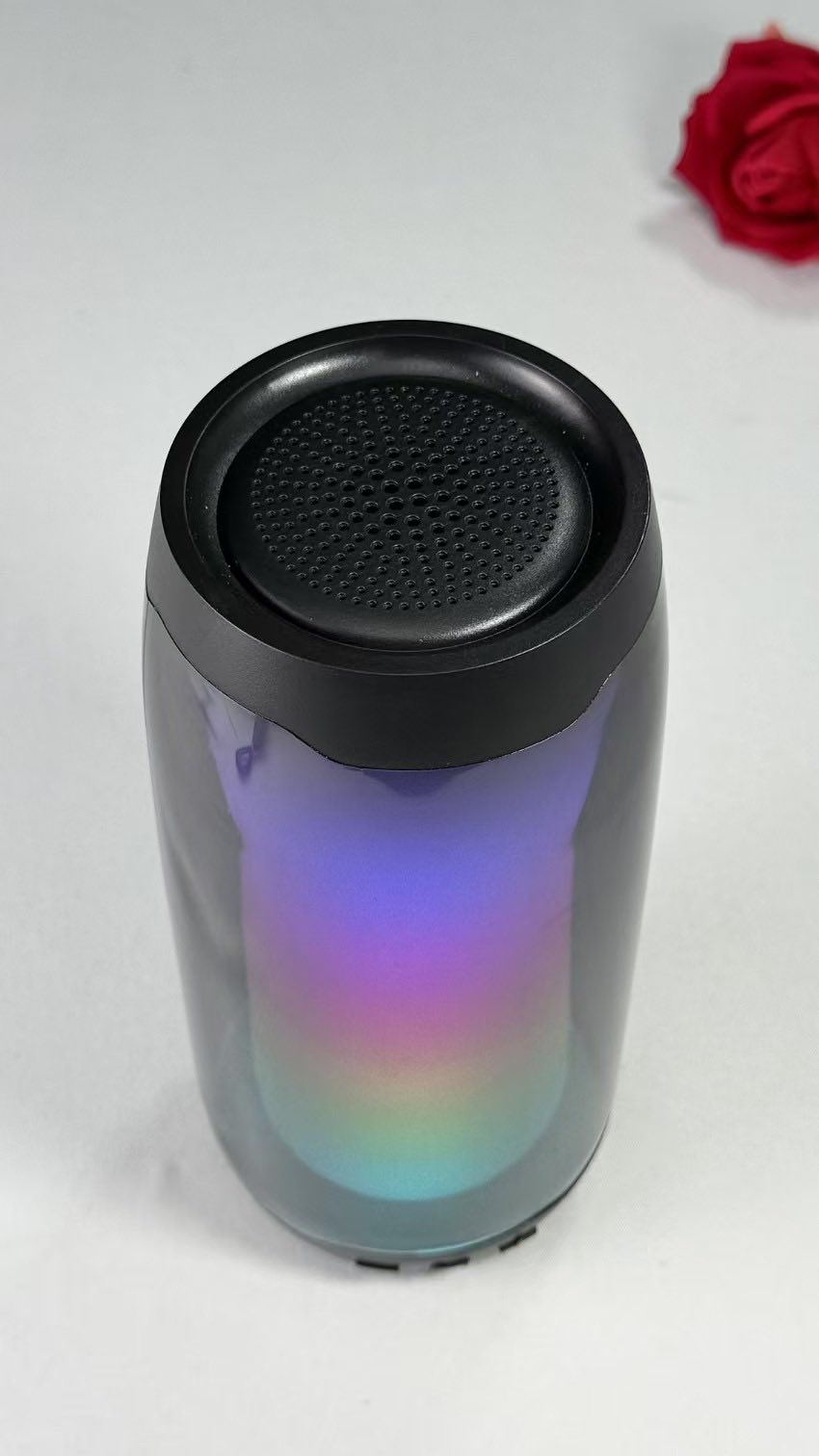 SILVER CREST Basic ALTAVOZ Bluetooth Portable LED Colored Loud Speaker