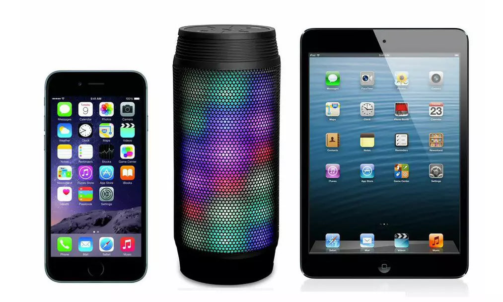 Sound Vision SV-Disco Portable Bluetooth Speaker – Light Show Edition (LED, NFC, Aux In)