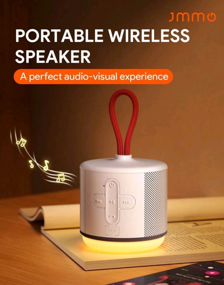 Portable Bluetooth Speaker with 7-Hour Playtime & Enhanced Bass | Wireless Speaker with Mic