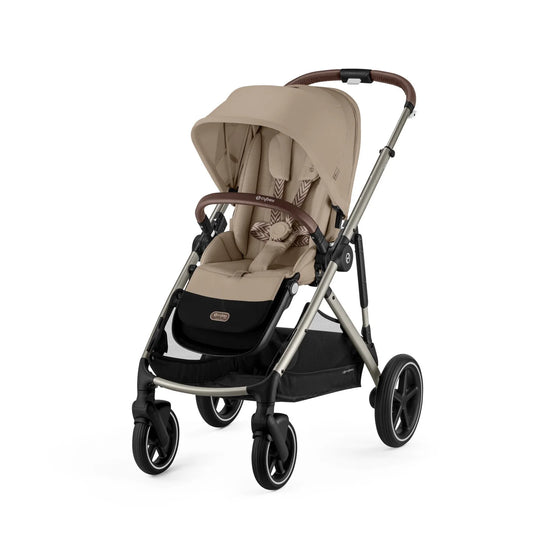 Cybex Gazelle S TPE BP – Almond Beige | Versatile Modular Stroller with Dual Baskets